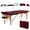 Burgundy, variant on VIRRMO Portable Massage Table,84 Inch Aluminium Massage Bed with Neck Stretcher , Adjustable Lash Bed Massage Bed Tattoo Table for Eyelash Extensions Beauty Tattoo,Black