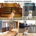 thumbnail image 3 of CNKOO Dog Gate Mesh Dog Fence For Indoor/Outdoor Safe Pet Dog Gate Safety Enclosure Zipper Style, 3 of 9