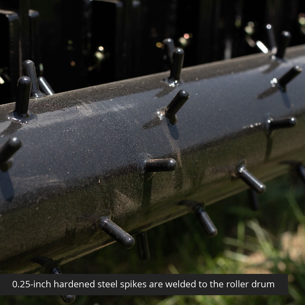 Titan Attachments 3 Point 72" Soil Pulverizer, Quick Hitch Category 1 and 2 Tractors, Drum Spike Seedbed Prep