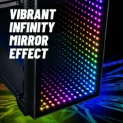 Continuum Micro RTX 5070 12GB, 8-Core AMD Ryzen 7 5700X Processor, 16GB RAM, 1TB Gen4 NVMe SSD, Gaming Desktop PC w/Windows 11 Pro, RGB Keyboard+Mouse, Internal Wi-Fi
