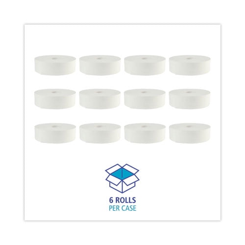 Jrt Bath Tissue, Jumbo, Septic Safe, 2-Ply, White, 3.5