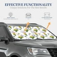 thumbnail image 4 of Daiia Lavender Flowers 2PCS Car Windshield Sun Shade, Foldable Sun Shield for Car Front Window, Auto Sun Blocker Visor Protector Universal for Truck SUV Pickup-Medium, 4 of 7