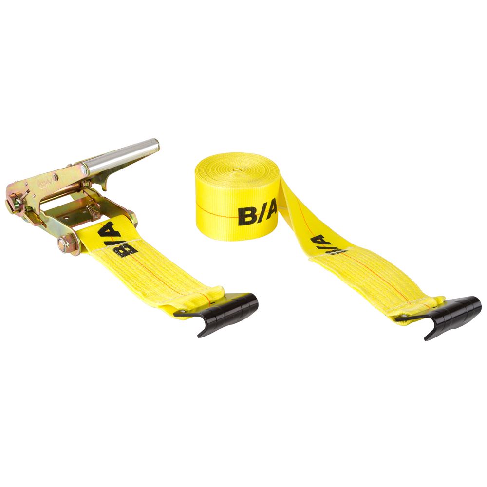 BA Products Ratchet TieDown Strap with Flat Hooks 4"W x 27'L Walmart