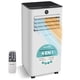 thumbnail image 1 of Aire Acondicionado Portátil 8000 BTU SereneLife, Pequeño, Modo Frio, Calor,  Ventilador, Cobertura de 32 M2, Temporizador de hasta 24 Horas y Kit de Montaje para Ventana Incluido, 1 of 7
