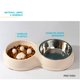 thumbnail image 5 of Tazon Entrenador Plato alimentacion lenta Bebedero Comedero beige 6.49 pulg Poli Pets PP-TPCLBBL, 5 of 7
