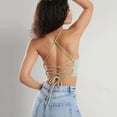 thumbnail image 4 of Crop Tops for Women Sexy Backless Black Crop Top, 4 of 8