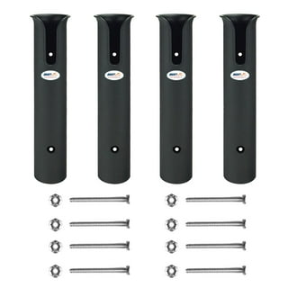 Conskyee Fishing Rod Holders Wall Mount Compact Fishing Pole Rack Holds Up  to 6 Rods, 13.6 Inches Vertical Spinning Casting Fishing Rods Storage Rack