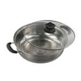 thumbnail image 1 of Dual Handle Design on Heavy Duty Stainless Steel Cooking Pot for Safety, 1 of 12