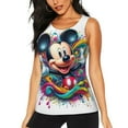 thumbnail image 1 of Débardeur Sans Manches Mickey Mouse et Minnie Mouse Dessin Animé Mignon pour Femmes Filles-Petit, 1 of 5