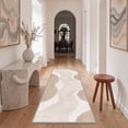 thumbnail image 2 of GENIMO 2'x3' Entryway Rug, Machine Washable Non Slip Low Pile Area Rug for Front Door Kitchen Bathroom, Minimal Abstract, OCHREPULSE, 2 of 7