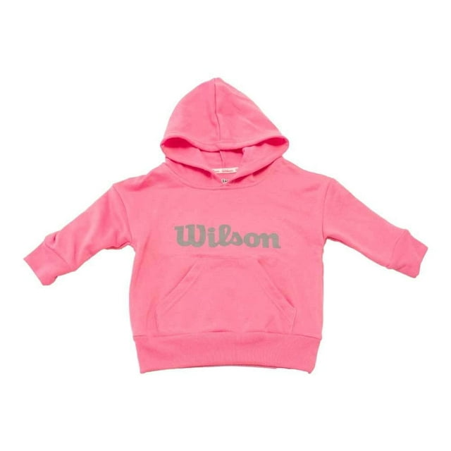 Sudadera Wilson para Niña con Capucha y Bolsillo Enfrente Rosa Talla 12