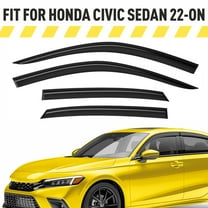 AEROGUYS Tape-On Window Deflectors Extra Durable Window Visors Rain Guards Fit for Honda Civic 2022-2026 Sedan, Sun Visors, Wind Vent Visors, Car Accessories - 4 pcs. AG0472