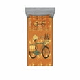 thumbnail image 2 of Ambesonne Saying Fitted Sheet & Pillow Sham Set, Bicycle with Flower Crates, Full, Multicolor, 2 of 3