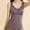 Purple, variant on Women's Shapewear Tank Top Built In Bra Seamless V Neck Wide Strap Compression Camisole Smooth Slimming Cami for Lounge Layering Everyday Wear Body Shaper