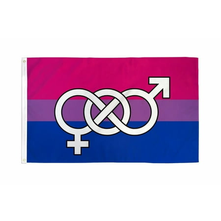 3x5 Bisexual Symbol Flag Gay Lesbian LGBTQ Bi Sexual Poly House Banner