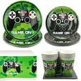 thumbnail image 2 of KEINXS Video Game Birthday Party Decorations Kits  Paper/Plastic Green  130 Count, 2 of 6