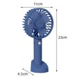 thumbnail image 2 of Ventilador personal de mano Ventilador eléctrico USB de escritorio de enfriamiento alimentado por batería recargable con soporte de ventilador MFZFUKR BST3008443-5, 2 of 7