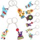 thumbnail image 3 of Kawaii Silicone Circus Keychain Charms Cute Cartoon Pendant Accessories for Bags, DIY Crafts & Keychain Decorations Durable & Stylish Random, 3 of 5