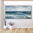 thumbnail image 5 of White Waves Texture Painting Sea Abstract Oil Painting Large Beach Landscape Painting Ocean Canvas Painting Living Room Wall Decor,Unstretched,Frameless,(51*102cm)20*40Inches, 5 of 5