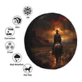 thumbnail image 4 of Goofa Western Rainy Desert Cowboy Pattern Universal Tire Cover for Jeep, SUV, Truck, and Trailer – Waterproof, UV-Resistant,Easy to Install, Fits 14"-17" Tires-16 inch, 4 of 6