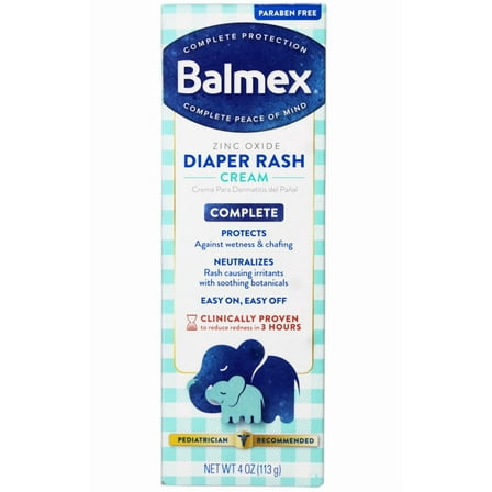 Balmex Complete Protection Diaper Rash Cream, 4oz Tube