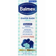 Balmex Balmex Diaper Rash Cream With Zinc Oxide, 4 Oz (Pack Of 2)