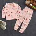 thumbnail image 2 of KPOPLK Baby Girls Pajamas Sets 1-7Y Toddler Kids Soft Comfy Pjs Fall Winter Long-Sleeve Snug fit Sleepwear Clothes(3-4 Years,Red), 2 of 4