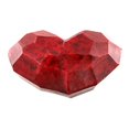 thumbnail image 2 of Benzara BM229881 Stéatite à Facettes Coeur Accent Décor & 44; Rouge - Moyen, 2 of 5