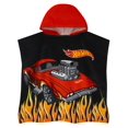 thumbnail image 1 of Poncho de baño Hot Wheels con capucha para niños en la playa, color negro, 1 of 9