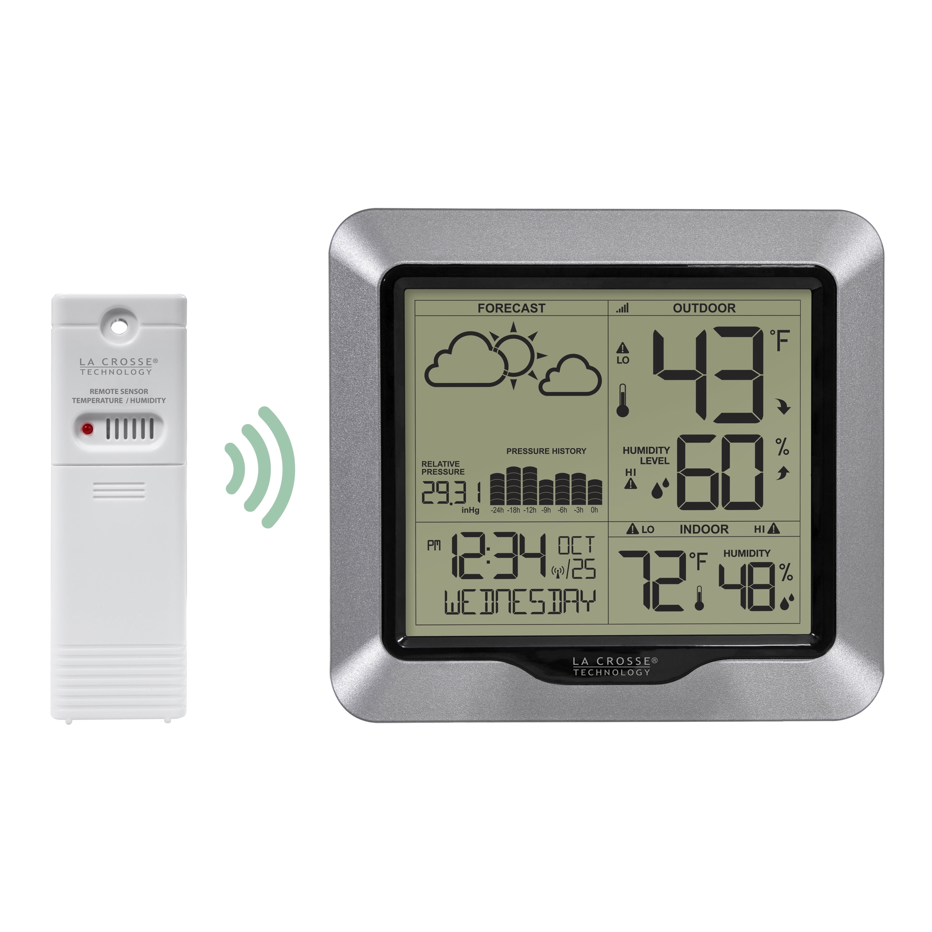 La Crosse Technology Wireless Digital Forecast Station with Pressure History, 308-1417