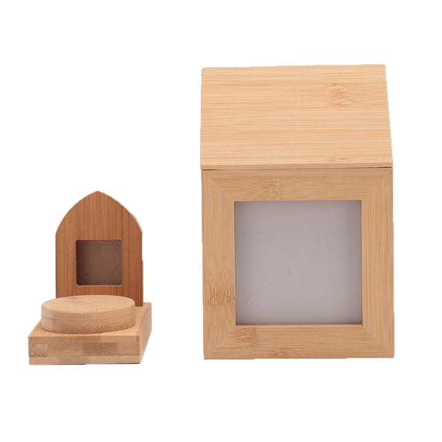 Urna Fotográfica Para Mascotas, Hermosa Caja Conmemorativa Para Cenicillas De Mascotas Con Forma De Casa Con Estructura Resistente, Adecuada Para Regalos De Perros Perdidos