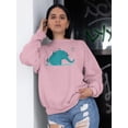 thumbnail image 2 of Image Conscious Elephant With Penguins Sweatshirt Womens -Jay Fleck Designs, Female Casual Fit, 2 of 4