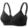 thumbnail image 2 of Asxite Women Solid Wireless Thin Soft Lift Support Bra Black 42/95, 2 of 3