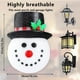 thumbnail image 5 of Muñeco de nieve Pantalla Papá Noel Porche Cubierta de luz Decoración Hogar Pasillo Lámpara de pared Lámpara colgante-Chimenea Festival Interior 2 piezas Muñeco de nieve Inevent HA010299-04, 5 of 7