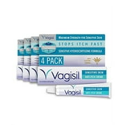 Skin Formula with Hydrocortisone, Helps relieve Yeast Infection Irritation, Gynecologist Tested, Soothes & Cools, 1oz (Pack of 4)