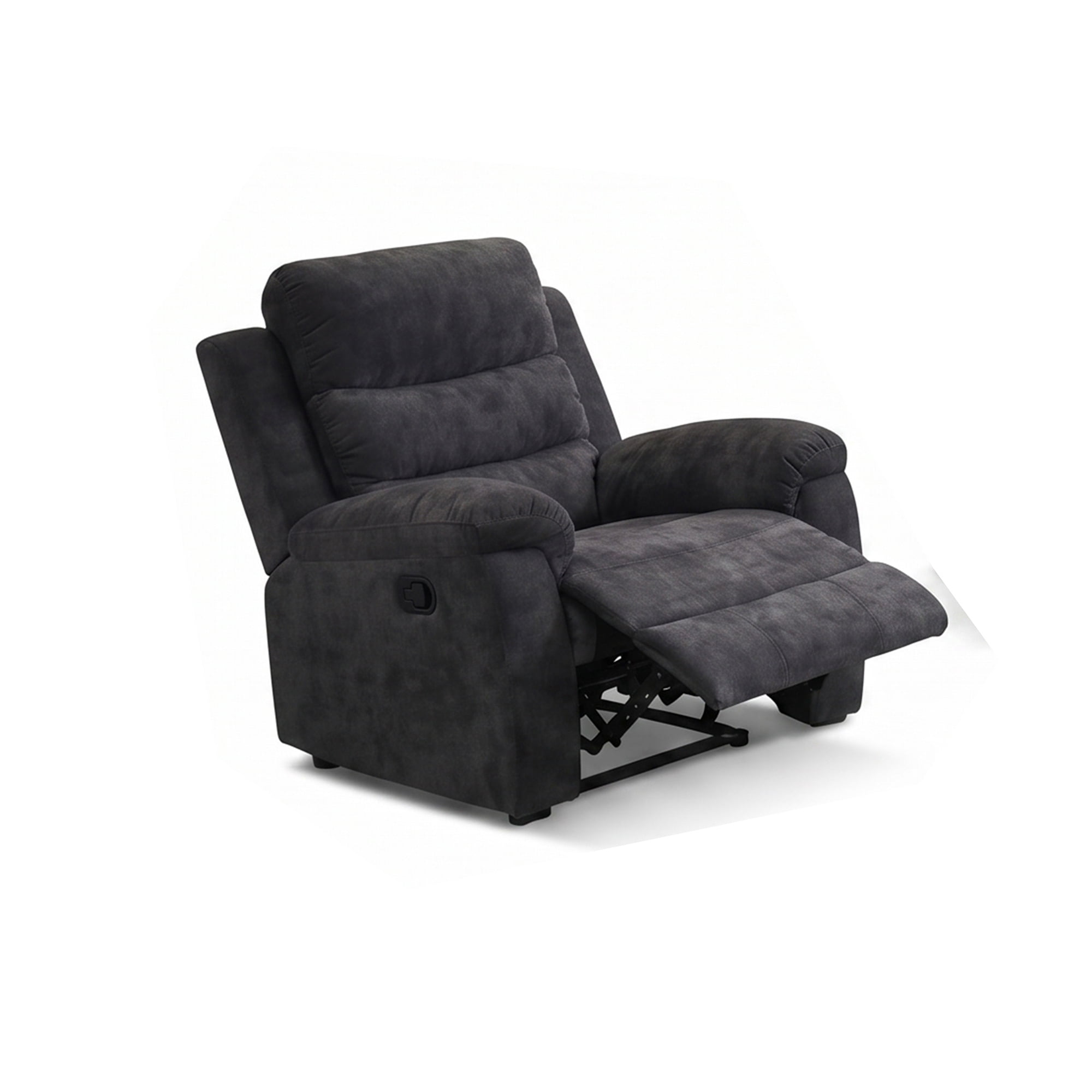 35" Manual Recliner Chair Padded Armchair Living Room, Gray
