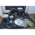 thumbnail image 5 of Paquete Bateria Viajera Evolution 4 Piezas Azúl metalico EVOLUTION JPX4-BLM005 y platillos OZIMAR MUTE-CYMBAL, 5 of 5