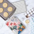 thumbnail image 5 of Yayeee Pot Holders Kitchen Heat Resistant with Pocket 7"x9.8" Cotton Oven Cooking Hot Pads, Flowers and Leaves, 5 of 7