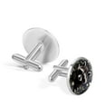 thumbnail image 3 of Raccoon Elegant Silver Stainless Steel Cufflinks Set for Formal Attire at Weddings and Business Meetings, 3 of 6