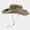 Khaki, variant on Washed Unisex Sun Hat with Brass Buckle for Outdoor Hiking Camping and Jungle Fishing Adventures Black,One Size