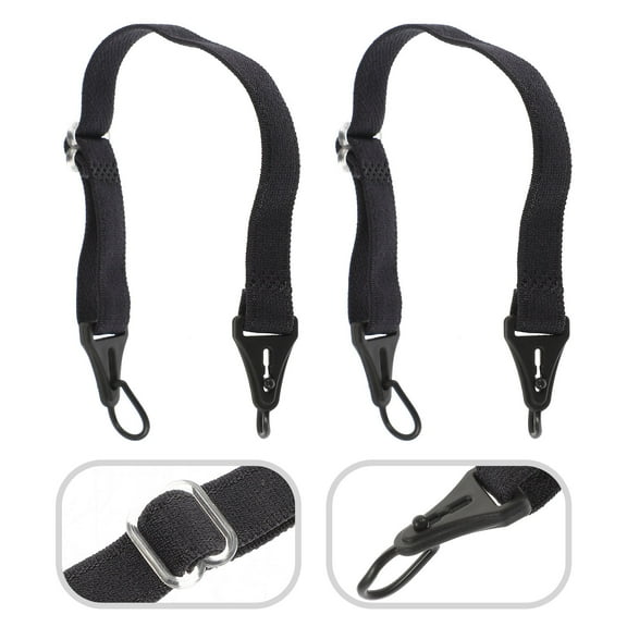 MERRYHAPY  Black Adjustable Eyeglass Straps 4Pcs Fashionable For Everyone