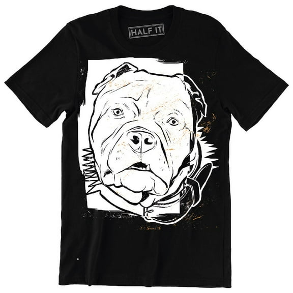 Pitbull Dog In A Hand Sketched Style Funny Amnimal Pet Lover T-Shirt