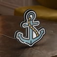 thumbnail image 3 of Vintage Anchor 3D Novelty Light Box, Old School Hipster Art Nautical Decor for Sailor Style Homes and Ink Lovers (Width 16 inch, 40cm), 3 of 9
