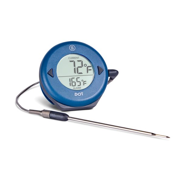 Termómetro ThermoWorks DOT con alarma simple, azul náutico
