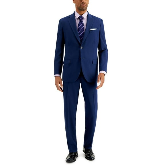 Nautica Men's Modern Fit Bi Stretch Suit Blue Size 48