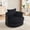 Black, variant on Homefun 38.6'' Swivel Accent Chair Round Barrel Chair with Gold Frame,Hidden Storage Single Sofa for Living Room,Blue