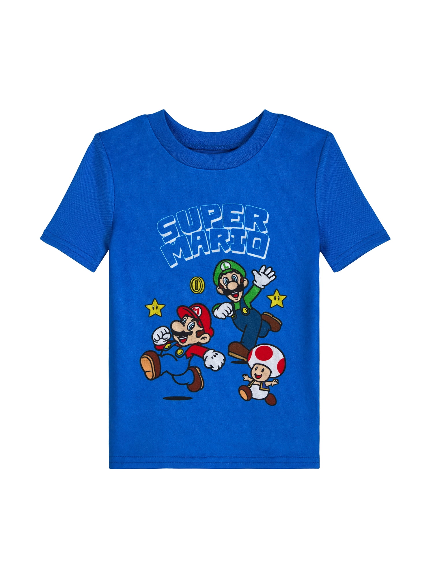 Super Mario Toddler Boys Short Sleeve Pajama Set, 3-Piece, Sizes 12M-5T