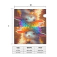 thumbnail image 4 of Gukieu Rainbow Lamb Breakfast Print Magnetic Mailbox Cover, Sun-proof and Waterproof Home Yard Mailbox Cover-21x18 in, 4 of 8