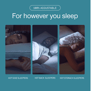 Coop Sleep Goods Eden Cool+ Adjustable Pillow, Queen, Memory Foam, Cooling Gel, Neck Support