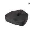 thumbnail image 3 of Toystoory Comodidad y apoyo en cualquier lugar con este cojín de látex para asiento, almohadilla de descompresión para vértebras traseras, Juegos de cama Malla negra grande, 3 of 6